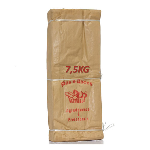 SACO DE PAPEL NATURAL PIN 7,5 KG (15 PÃES) - PC COM 500 UN