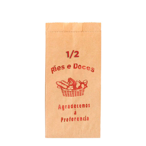 SACO DE PAPEL NATURAL PIN 1/2 - PC COM 500 UN