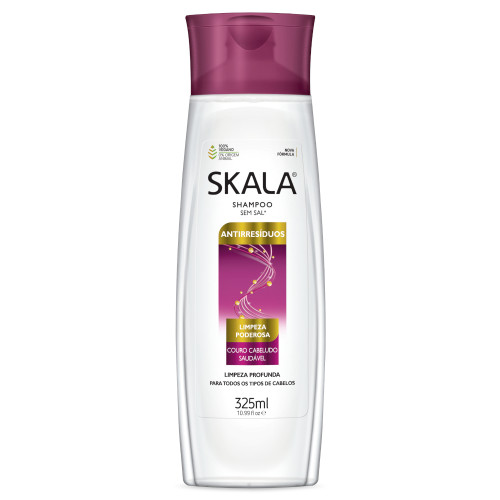 SHAMPOO SKALA 325ML - S.O.S. ANTIRRESÍDUOS PC COM 4 UN