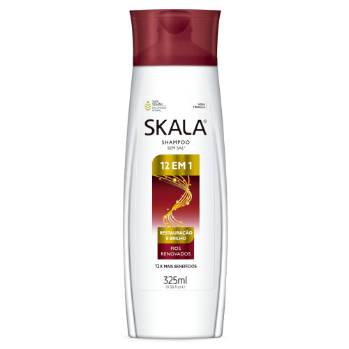 SHAMPOO SKALA 325ML - 12 EM 1 PC COM 4 UN