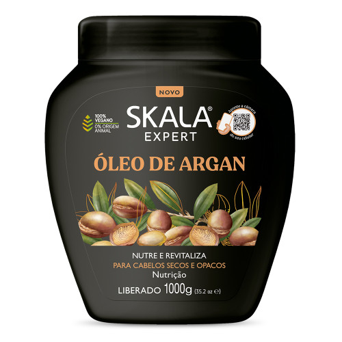 CREME SKALA POTE 1 KILO - ÓLEO DE ARGAN CX COM 6 UN