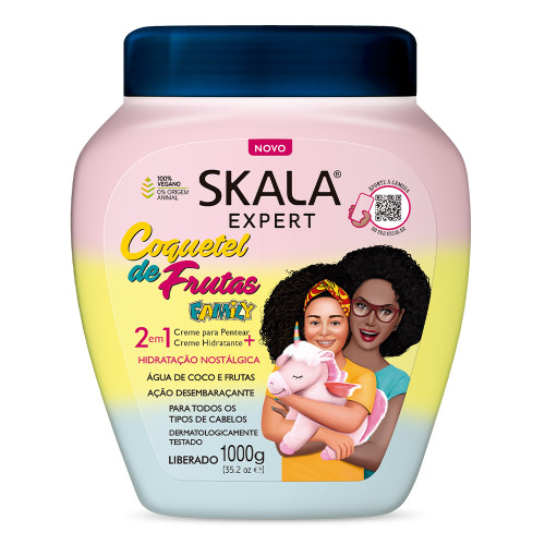 CREME SKALA POTE 1 KILO - COQUETEL DE FRUTAS CX COM 6 UN