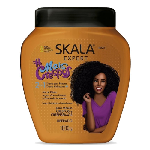CREME SKALA POTE 1 KILO - MAIS CRESPOS CX COM 6 UN