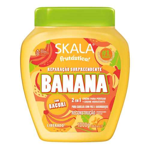 CREME SKALA POTE 1 KILO - BANANA CX COM 6 UN