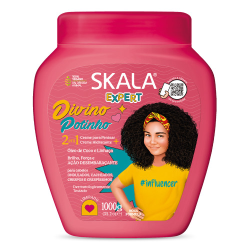 CREME SKALA POTE 1 KILO - DIVINO POTINHO KIDS CX COM 6 UN