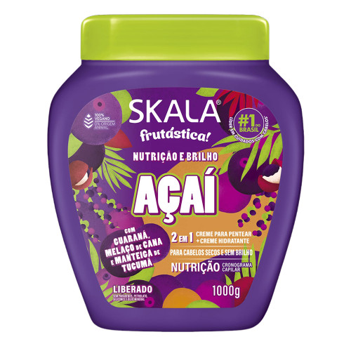 CREME SKALA POTE 1 KILO AÇAÍ - CX COM 6 UN