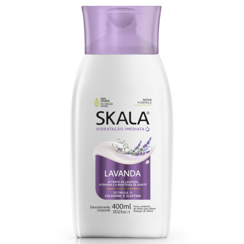 HIDRATANTE SKALA 400ML - LAVANDA PC COM 4 UN