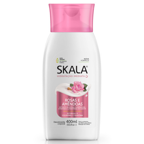 HIDRATANTE SKALA 400ML - ROSAS E AMÊNDOAS PC COM 4 UN