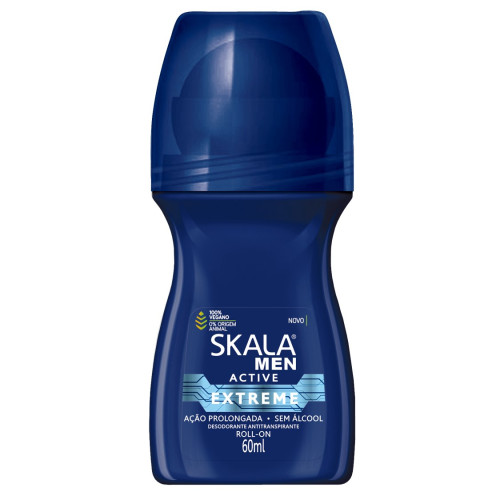 DESODORANTE ROLL-ON SKALA FOR MEN ACTIVE EXTREME 60ML - PC COM 4 UN