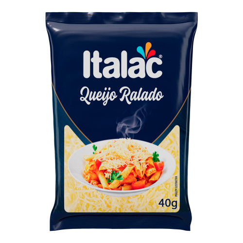 QUEIJO RALADO FINO ITALAC 40GR PARMESÃO - DP COM 20 UN