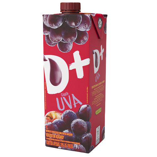 SUCO DE FRUTAS D+ 1 LITRO UVA - CX COM 12 UN