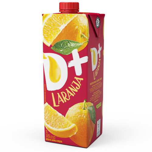 SUCO NÉCTAR D+ 1 LITRO LARANJA - CX COM 12 UN