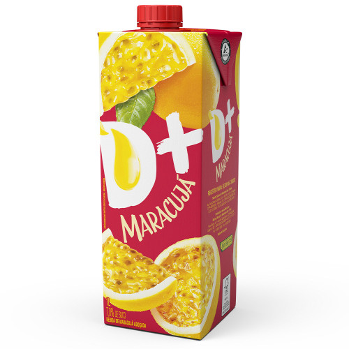SUCO NÉCTAR D+ 1 LITRO MARACUJÁ - CX COM 12 UN