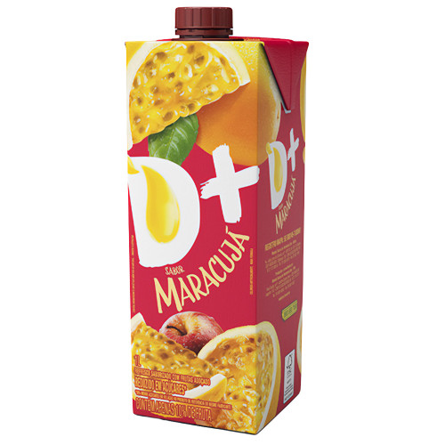 SUCO DE FRUTAS D+ 1 LITRO MARACUJÁ - CX COM 12 UN