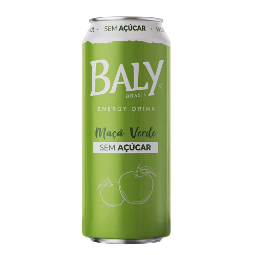 ENERGÉTICO BALY SEM AÇÚCAR 473ML MAÇÃ VERDE - FD COM 6 UN