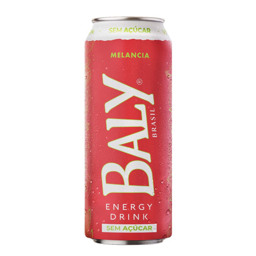 ENERGÉTICO BALY SEM AÇÚCAR 473ML MELANCIA - FD COM 6 UN