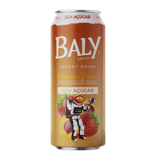 ENERGÉTICO BALY SEM AÇÚCAR 473ML MORANGO E PÊSSEGO - FD COM 6 UN