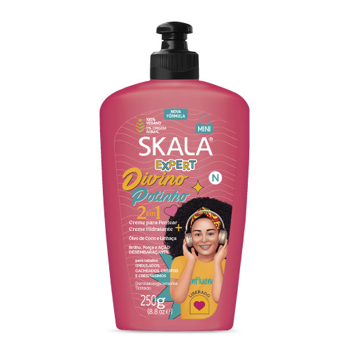 CREME P/ PENTEAR SKALA 250GR - DIVINO POTINHO KIDS CX COM 4 UN