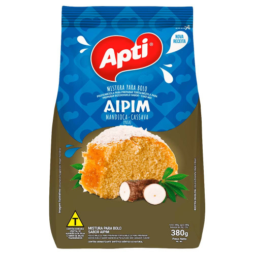 MISTURA P/ BOLO APTI 380GR AIPIM - CX COM 12 UN