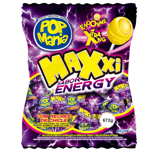 PIRULITO POP MANIA MAXXI RICLAN - ENERGY PC COM 24 UN