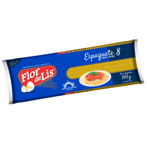 MACARRÃO FLOR DE LIS 500GR ESPAGUETE - FD COM 20 PC