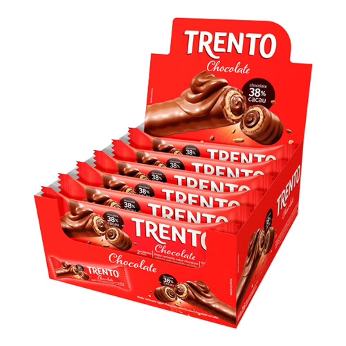 CHOCOLATE TRENTO PECCIN 29GR AO LEITE - DP COM 16 UN