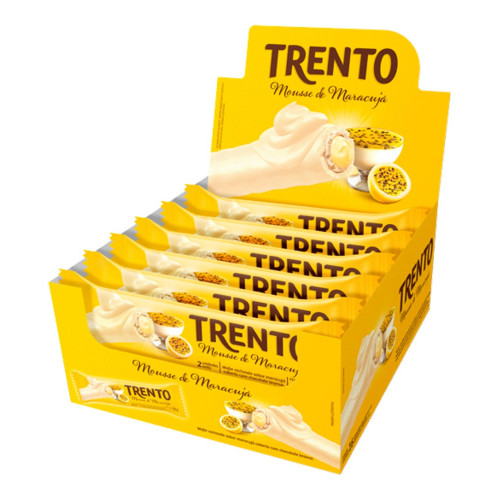 CHOCOLATE TRENTO PECCIN 29GR MOUSSE DE MARACUJÁ - DP COM 16 UN