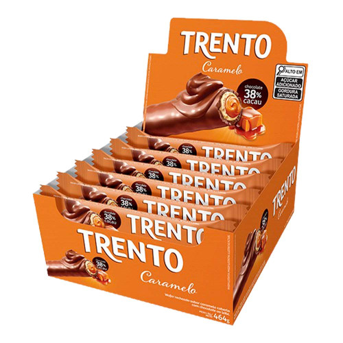 CHOCOLATE TRENTO PECCIN 29GR CARAMELO - DP COM 16 UN