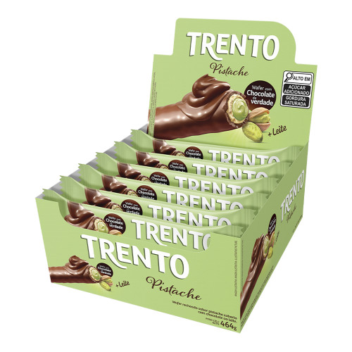 CHOCOLATE TRENTO PECCIN 29GR PISTACHE - DP COM 16 UN