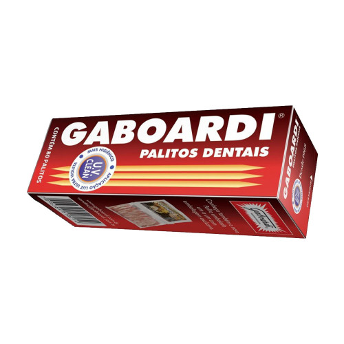 PALITO PARA DENTE GABOARDI PEQUENO COM 80 PALITOS - PC COM 25 UN