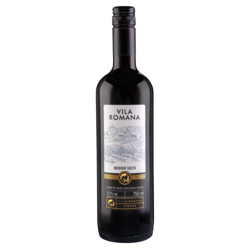 VINHO VILA ROMANA 750ML BORDÔ SECO - CX COM 12 UN