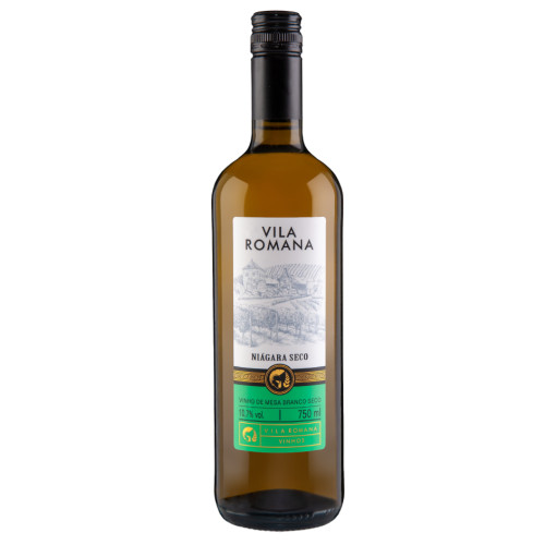 VINHO VILA ROMANA 750ML NIÁGARA SECO - CX COM 12 UN