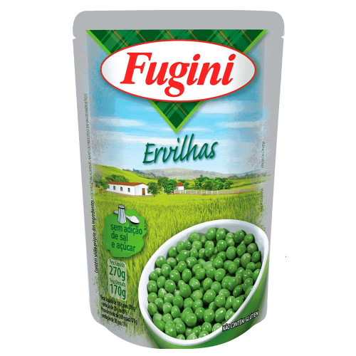 ERVILHAS FUGINI 170GR SACHÊ - CX COM 36 UN