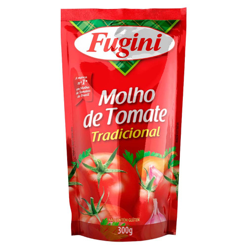 MOLHO DE TOMATE FUGINI 300GR TRADICIONAL SACHÊ - CX COM 36 UN