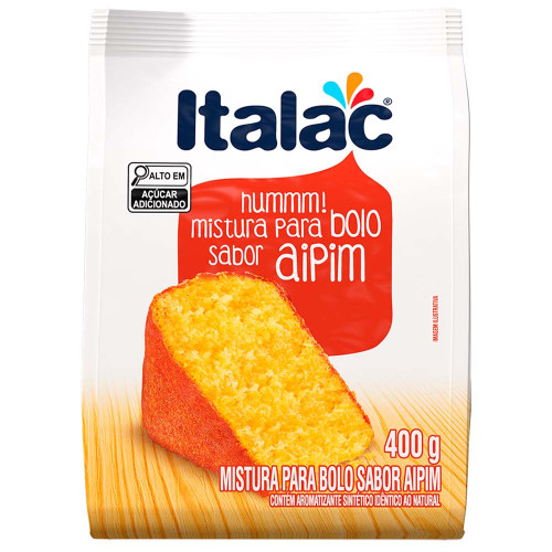 MISTURA P/ BOLO ITALAC 400GR AIPIM - PC COM 12 UN