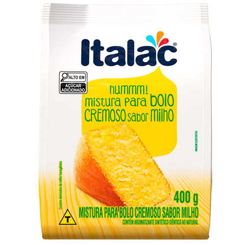 MISTURA P/ BOLO ITALAC 400GR MILHO CREMOSO - PC COM 12 UN