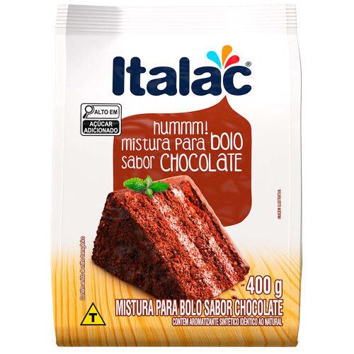 MISTURA P/ BOLO ITALAC 400GR CHOCOLATE - PC COM 12 UN