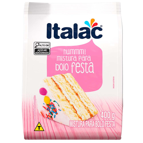 MISTURA P/ BOLO ITALAC 400GR FESTA - PC COM 12 UN