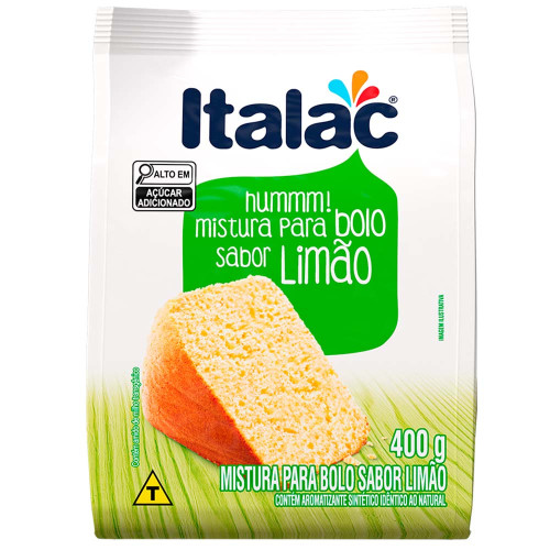 MISTURA P/ BOLO ITALAC 400GR LIMÃO - PC COM 12 UN