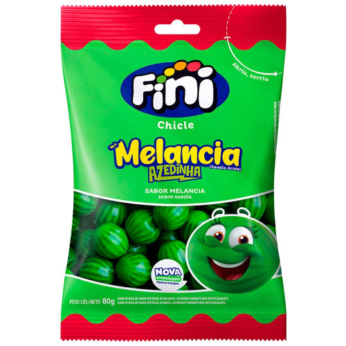 CHICLE FINI MELANCIA 80GR - CX COM 12 UN