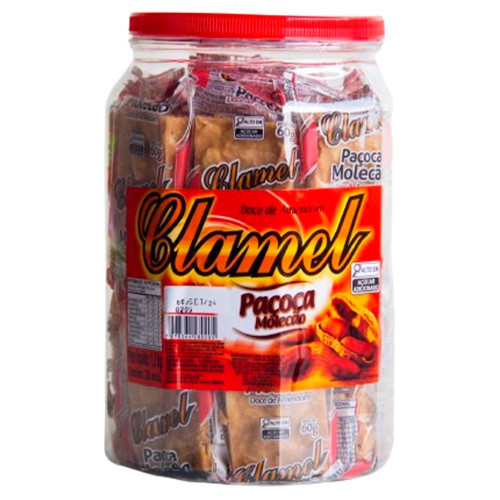 DOCE DE POTE CLAMEL 1,2 KILO PAÇOCA MOLECÃO - PT COM 20 UN