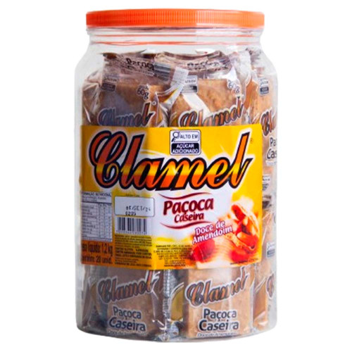 DOCE DE POTE CLAMEL 1,2 KILO PAÇOCA CASEIRA - PT COM 20 UN