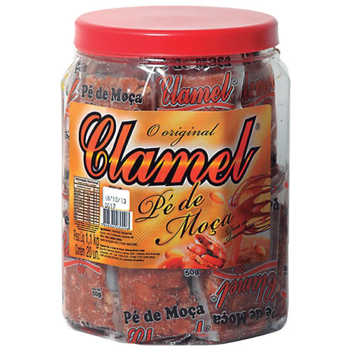 DOCE DE POTE CLAMEL 1,1 KILO PÉ DE MOÇA - PT COM 20 UN