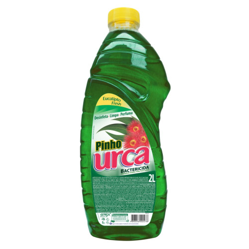 DESINFETANTE URCA 2 LITROS - EUCALIPTO FRESH CX COM 6 UN