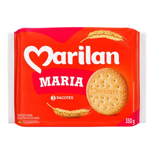 BISCOITO MARILAN 350GR MARIA - CX COM 24 UN