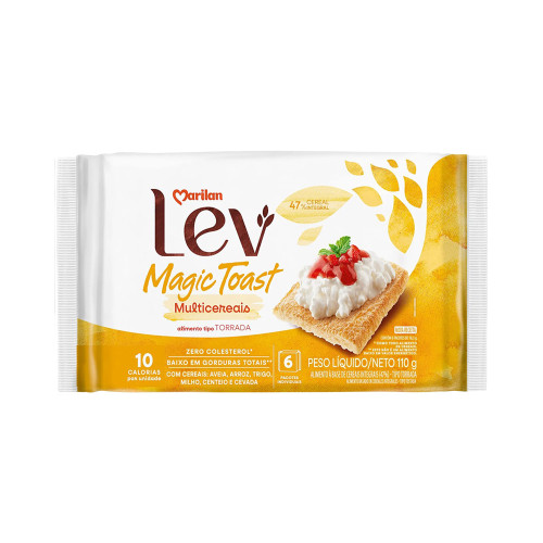 TORRADA MAGIC TOAST MARILAN 110GR MULTICEREAIS - CX COM 24 UN