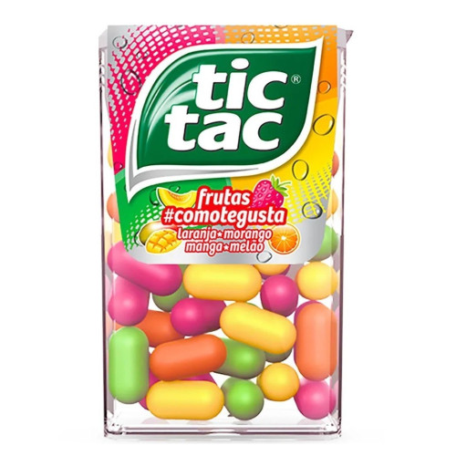 PASTILHA TIC TAC 14,5GR FRUTAS - DP COM 14 UN