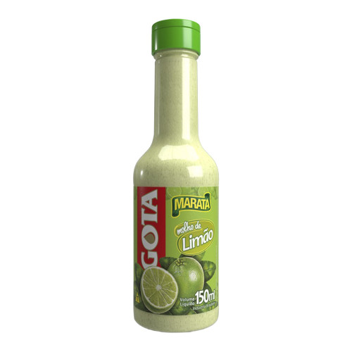 MOLHO TEMPERADO SABOR LIMÃO GOTA MARATÁ 150ML - CX COM 24 UN