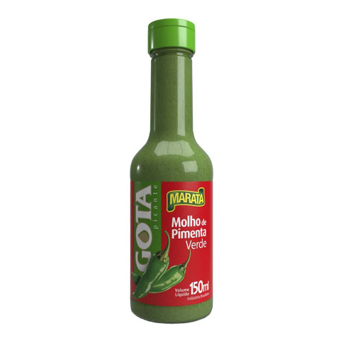 MOLHO GOTA MARATÁ 150ML PIMENTA VERDE - CX COM 24 UN