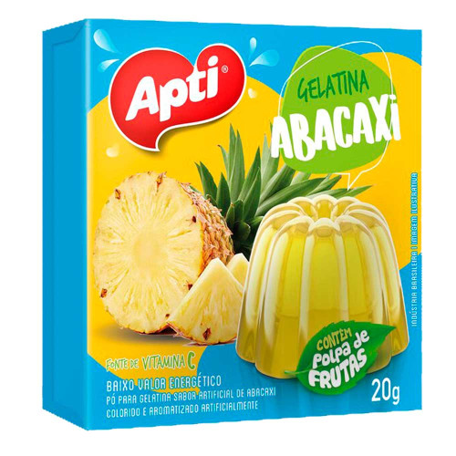GELATINA APTI 20GR ABACAXI - CX COM 36 UN